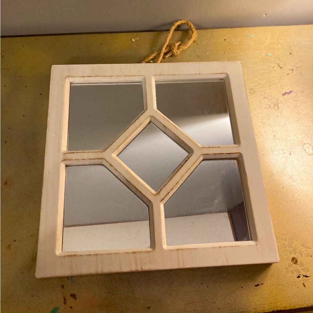 Rustic Cream Wall Mirror